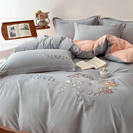 91家纺网 家纺一手货源 找家纺 （总）七七家纺 2025新款全棉绣花款伊兰系列四件套