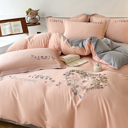 91家纺网 家纺一手货源 找家纺 （总）七七家纺 2025新款全棉绣花款伊兰系列四件套