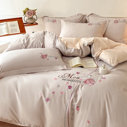 91家纺网 家纺一手货源 找家纺 （总）七七家纺 2025新款全棉绣花款伊兰系列四件套