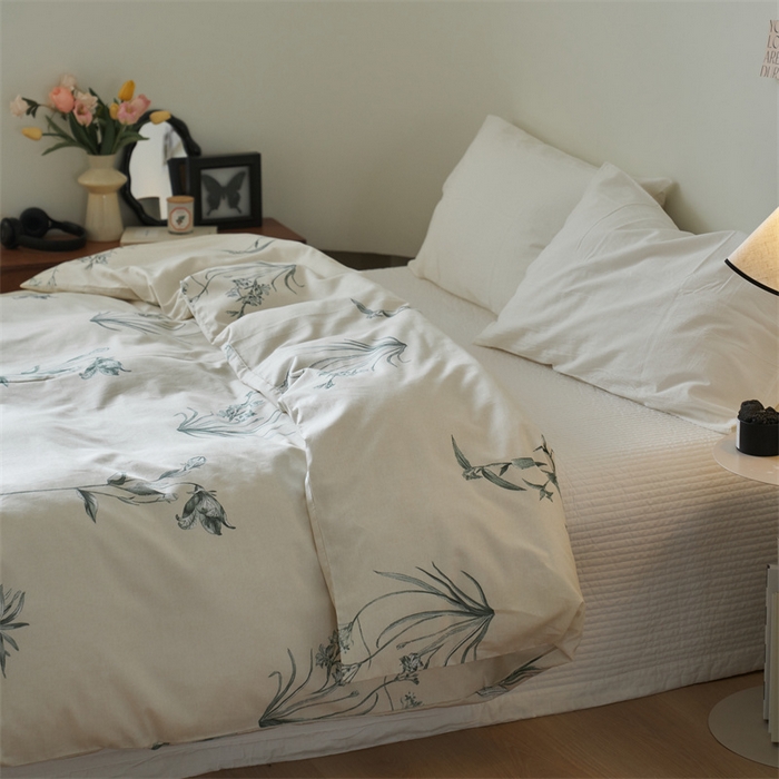 91家纺网 家纺一手货源 找家纺 窝米 2024新款全棉13370印花单品系列--被套 觅香被套