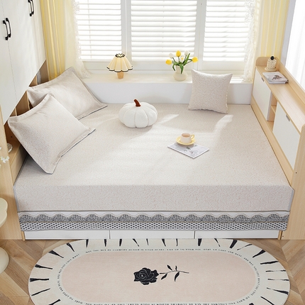 91家纺网 家纺一手货源 找家纺 （总）手艺人沙发垫炕垫 2025新款雪尼尔提花绣花炕盖榻榻米炕垫XK656-XK675