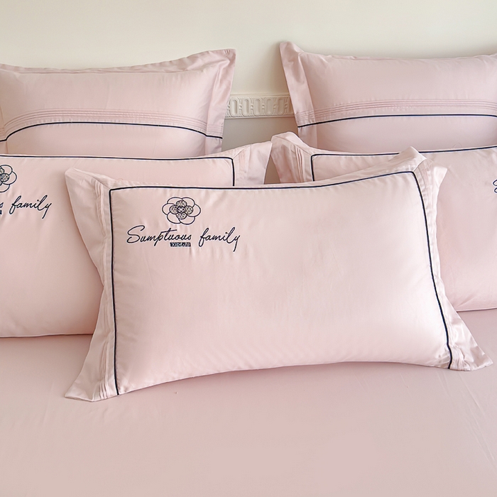 91家纺网 家纺一手货源 找家纺 品家居 2025新款100支长绒棉刺绣四件套-香梵希（控价368） 香梵希-珍珠粉