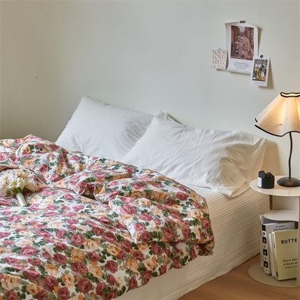 窝米 2024新款全棉13370印花单品系列--被套 小玫瑰被套