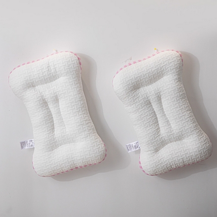 雯峰家纺 2024新款羊绒蛋白条纹枕芯家用枕头 粉色小号40*60cm/只