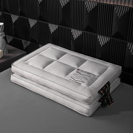 贵夫人 2024新款零感呼吸【分区】枕枕头枕芯 灰色48*74cm/只