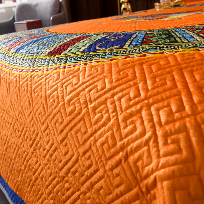 91家纺网 家纺一手货源 找家纺 爵仕家纺 2025新款A面宝宝绒B面磨毛布四季通用床盖 陶瓷黄