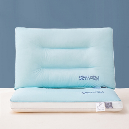 贵夫人 2024新款A类凉感星级酒店枕枕头枕芯-经典版 冰爽蓝 中枕48*74cm/只
