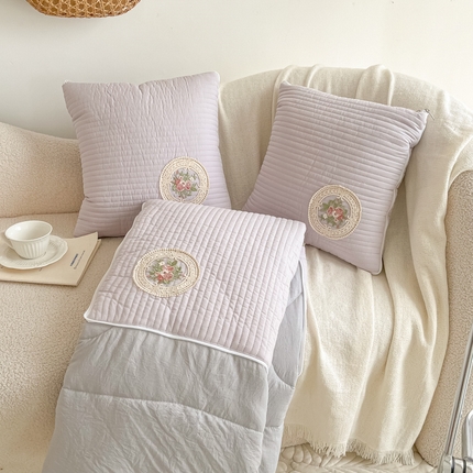 91家纺网 家纺一手货源 找家纺 （总）番茄 2025新款韩版绗缝棉多功能抱枕被