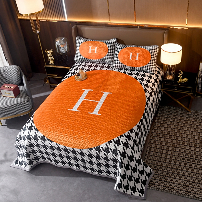 91家纺网 家纺一手货源 找家纺 爵仕家纺 2025新款A面宝宝绒B面磨毛布四季通用床盖 千鸟格