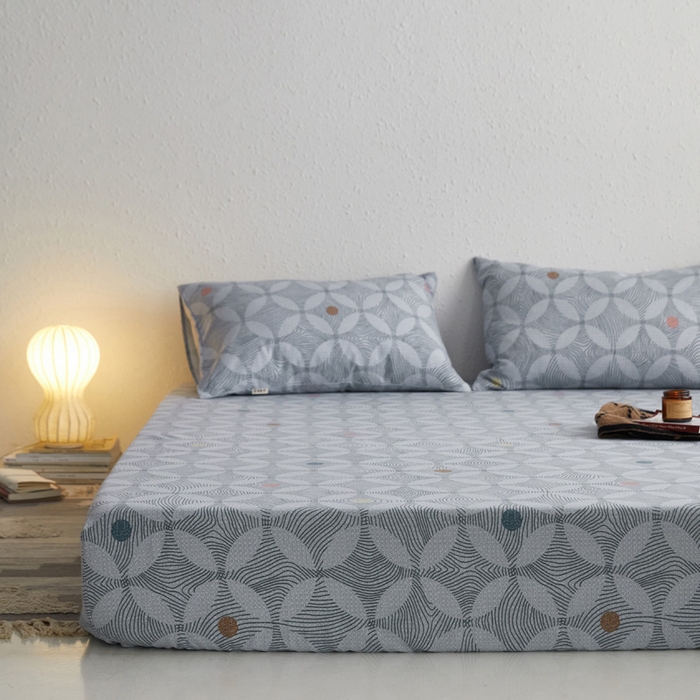 91家纺网 家纺一手货源 找家纺 小懒猪 2024新品全棉纯棉老粗布单品床笠 梦境