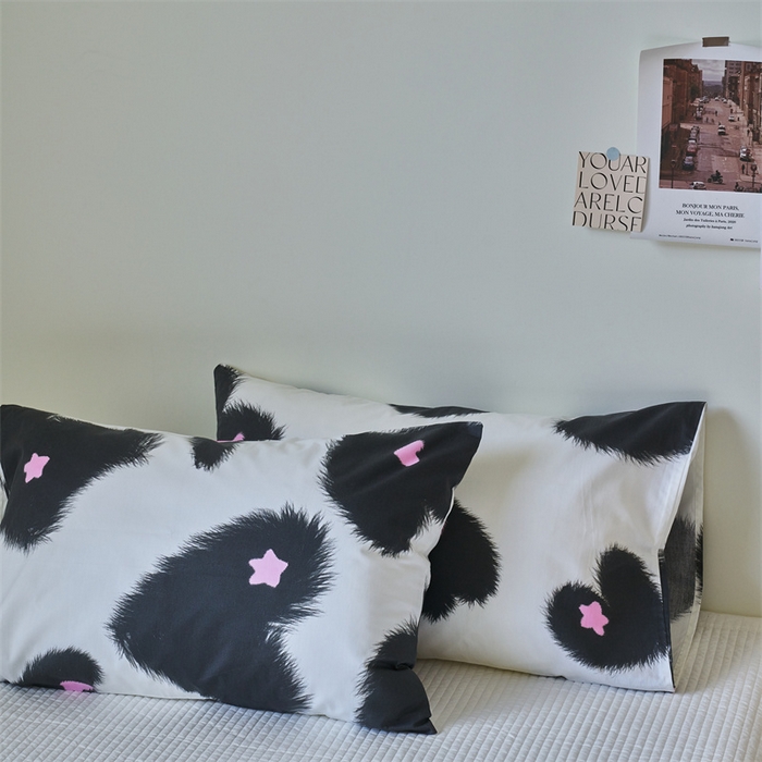 91家纺网 家纺一手货源 找家纺 窝米 2024新款全棉13370印花单品系列--枕套 沐心枕套