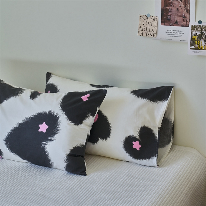 91家纺网 家纺一手货源 找家纺 窝米 2024新款全棉13370印花单品系列--枕套 沐心枕套