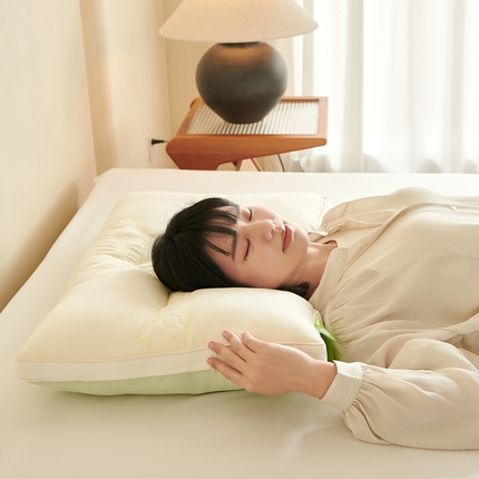 贵夫人 2024新款小糯茶香香枕枕头枕芯 白茶 高枕48*74cm/只