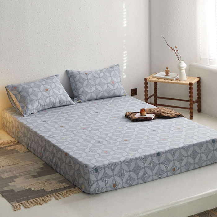 91家纺网 家纺一手货源 找家纺 小懒猪 2024新品全棉纯棉老粗布单品床笠 梦境