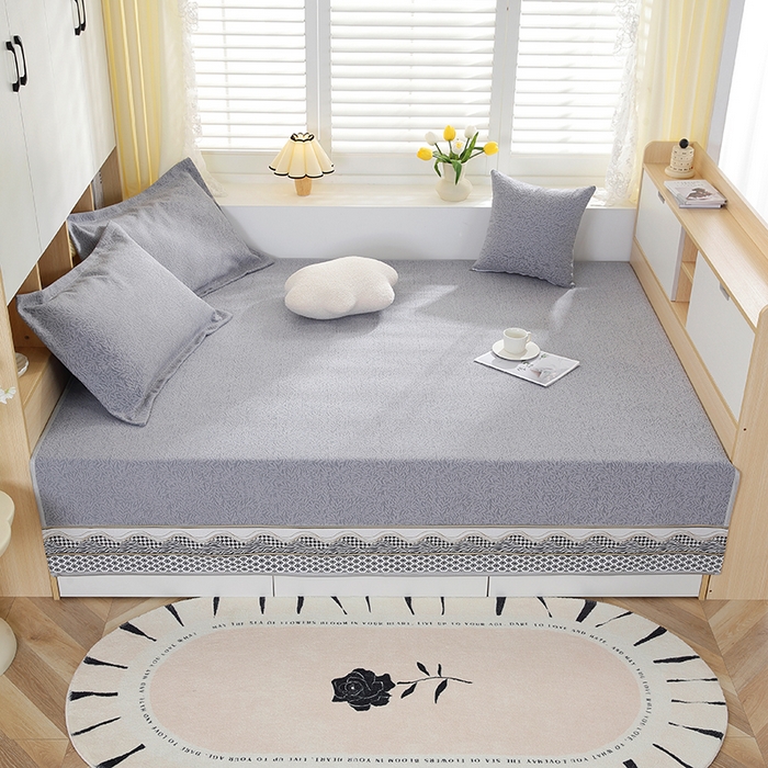 91家纺网 家纺一手货源 找家纺 手艺人沙发垫炕垫 2025新款雪尼尔提花绣花炕盖榻榻米炕垫XK656-XK675 XK657