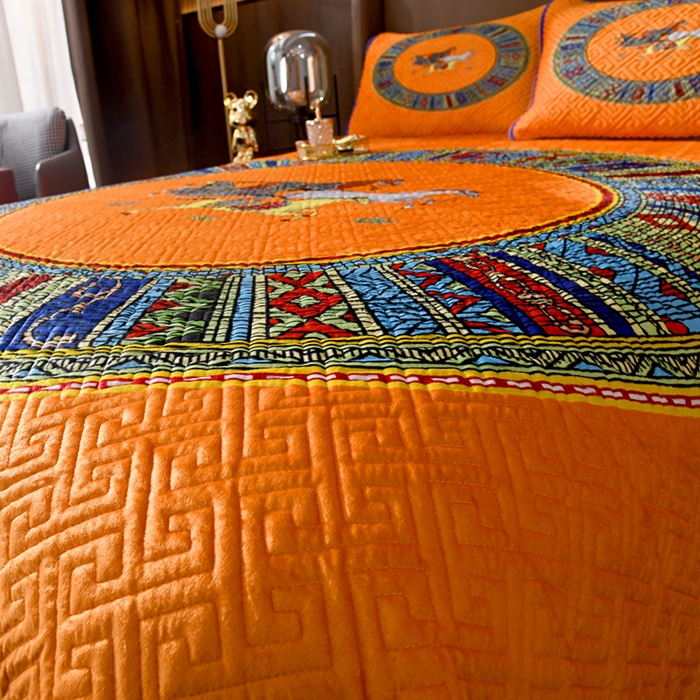 91家纺网 家纺一手货源 找家纺 爵仕家纺 2025新款A面宝宝绒B面磨毛布四季通用床盖 陶瓷黄