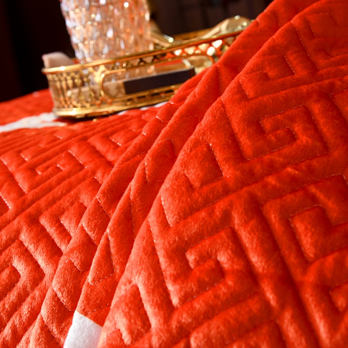 91家纺网 家纺一手货源 找家纺 爵仕家纺 2025新款A面宝宝绒B面磨毛布四季通用床盖 H