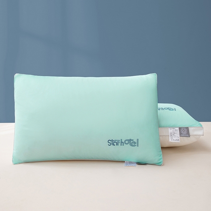 贵夫人 2024新款A类凉感星级酒店枕枕头枕芯-经典版 透凉绿 高枕48*74cm/只