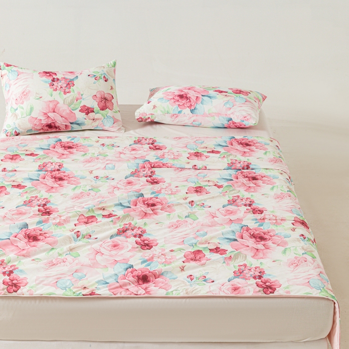 91家纺网 家纺一手货源 找家纺 佳居缘 发2024新款A类印花冰氨凉感夏被 盛世牡丹