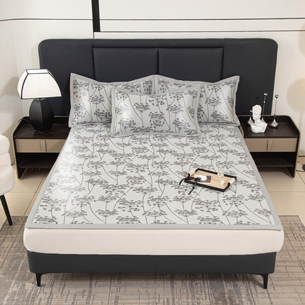 91家纺网 家纺一手货源 找家纺 （总）昊川家纺 2025新款A类提花真冷感PE凉豆豆古法汉方养生凉席