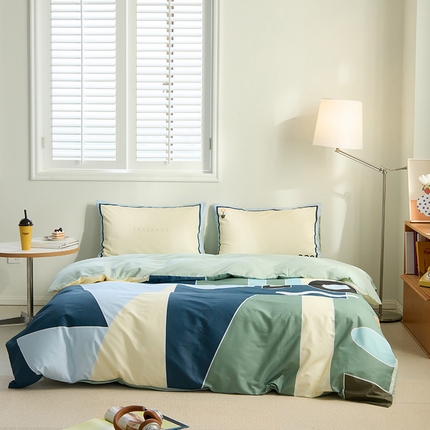 91家纺网 家纺一手货源 找家纺 原研家居 2024新款40支全棉13070平网印花系列四件套 闻香识龙