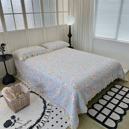 佰织鑫家居（会员-5元） 2024新款全棉法式棉花床盖三件套 苏里南