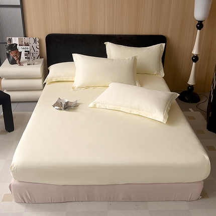 91家纺网 家纺一手货源 找家纺 （总）兜兜 2024新款全棉13376纯色床笠可定制定做