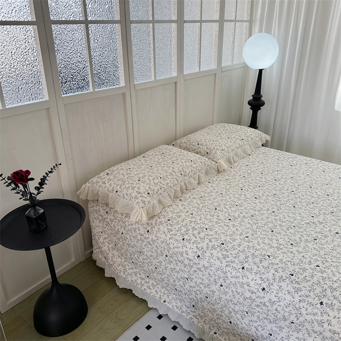 91家纺网 家纺一手货源 找家纺 佰织鑫家居（会员-5元） 2024新款全棉法式棉花床盖三件套 南法假日