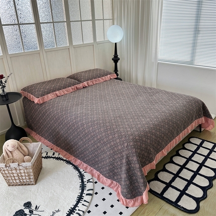 佰织鑫家居（会员-5元） 2024新款全棉法式棉花床盖三件套 薇薇安