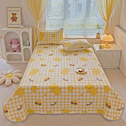 91家纺网 家纺一手货源 找家纺 缦卡琳 2024新款有氧泡泡棉床盖系列 维尼汉堡