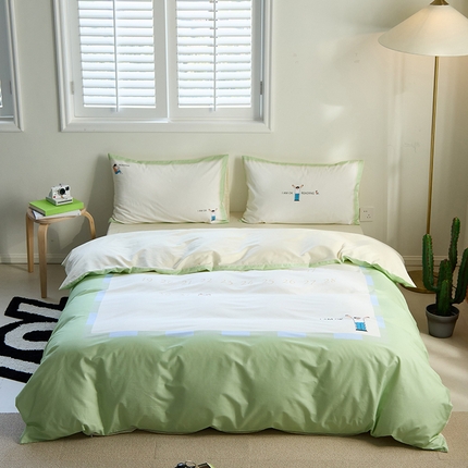 91家纺网 家纺一手货源 找家纺 （总）原研家居 2024新款40支全棉13070平网印花系列四件套