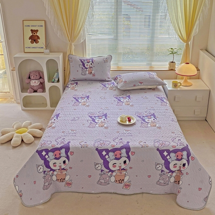 91家纺网 家纺一手货源 找家纺 （总）缦卡琳 2024新款有氧泡泡棉床盖系列