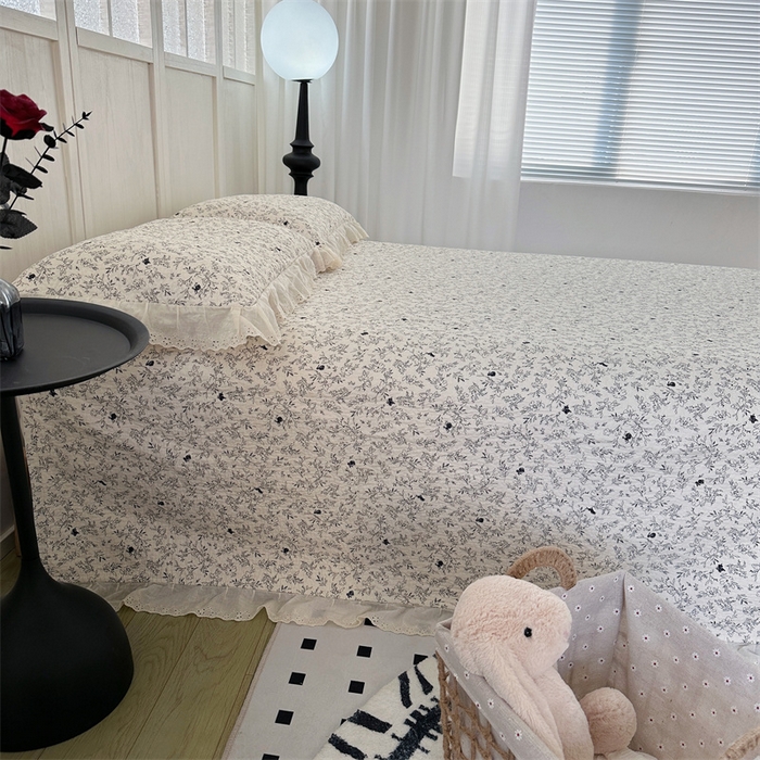 91家纺网 家纺一手货源 找家纺 佰织鑫家居（会员-5元） 2024新款全棉法式棉花床盖三件套 南法假日