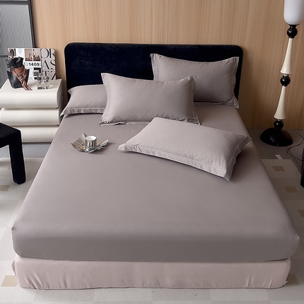 91家纺网 家纺一手货源 找家纺 兜兜 2024新款全棉13376纯色床笠可定制定做 高级灰