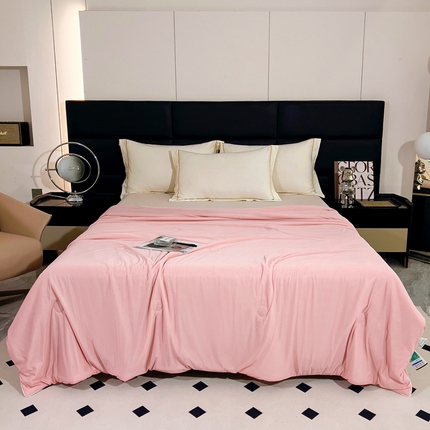 91家纺网 家纺一手货源 找家纺 （总）情煊家纺 2024新款纯色凉感丝夏被