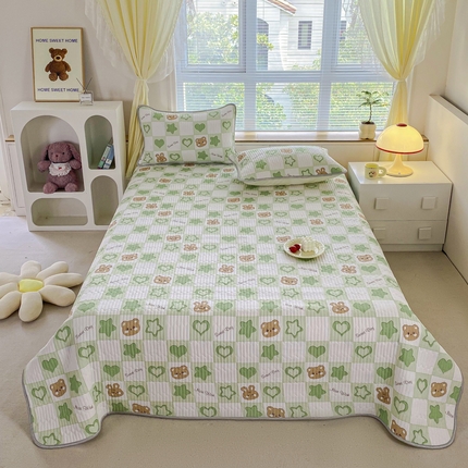 91家纺网 家纺一手货源 找家纺 （总）缦卡琳 2024新款有氧泡泡棉床盖系列