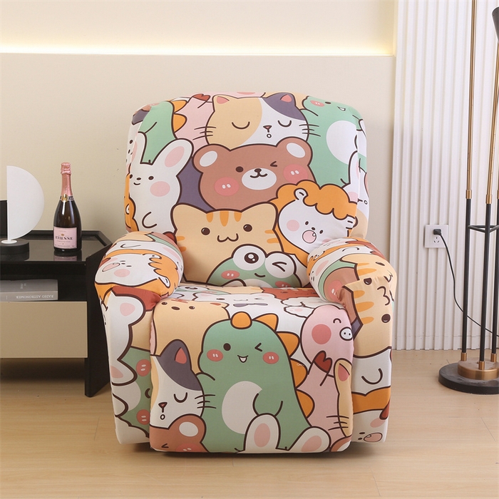 91家纺网 家纺一手货源 找家纺 雅竹家纺 2024新款牛奶丝印花芝华士沙发套 童趣