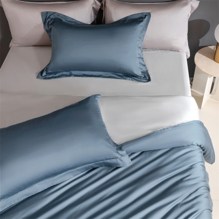 91家纺网 家纺一手货源 找家纺 （总）卡派 2024新款奥地利 兰精纯色天丝四件套