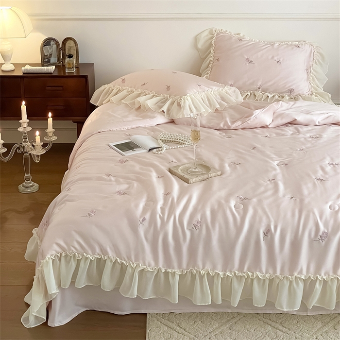 91家纺网 家纺一手货源 找家纺 （总）黛舒家居 2024新款60支100%莱赛尔纤维夏被四件套