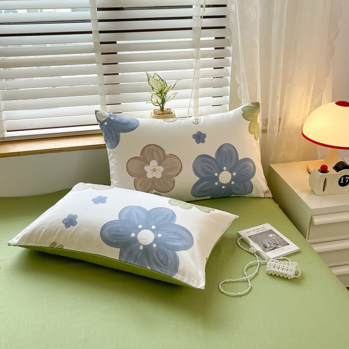 91家纺网 家纺一手货源 找家纺 宜家坊 2024新款12868全棉小清新四件套梦境