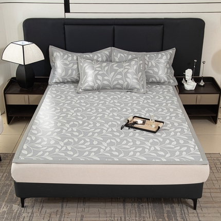 91家纺网 家纺一手货源 找家纺 （总）昊川家纺 2025新款A类提花真冷感PE凉豆豆古法汉方养生凉席