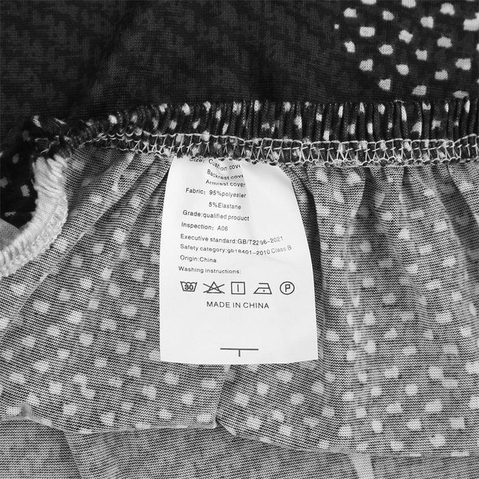 91家纺网 家纺一手货源 找家纺 雅竹家纺 2024新款牛奶丝印花芝华士沙发套 黑白灰