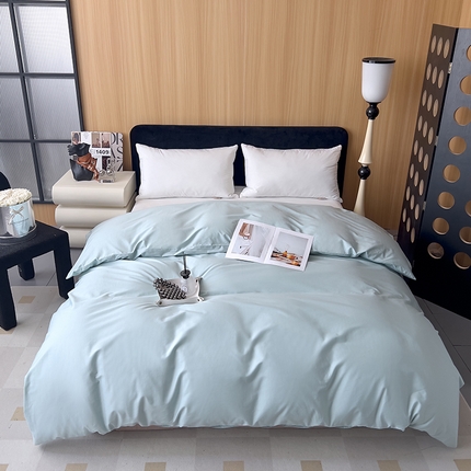 91家纺网 家纺一手货源 找家纺 （总）兜兜 2024新款全棉13376纯色被套可定制定做