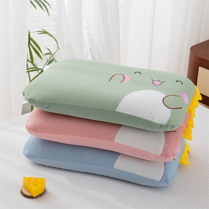 （总）织布人 2024新款枕芯夏季天凉感冰豆豆卡通儿童学生枕头幼儿园午睡枕
