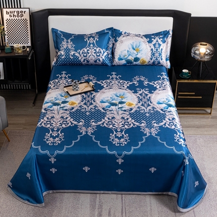 91家纺网 家纺一手货源 找家纺 （总）席佬大 2025新款水洗冰丝凉席床单款