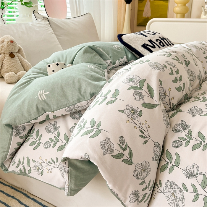 91家纺网 家纺一手货源 找家纺 多品家纺 2024年直播爆款12868全棉四件套 叶雨风