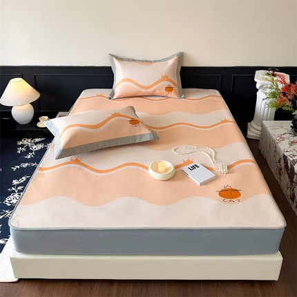 91家纺网 家纺一手货源 找家纺 （总）Sweet dreams甜梦 2024新款7A抗菌养生冰藤席