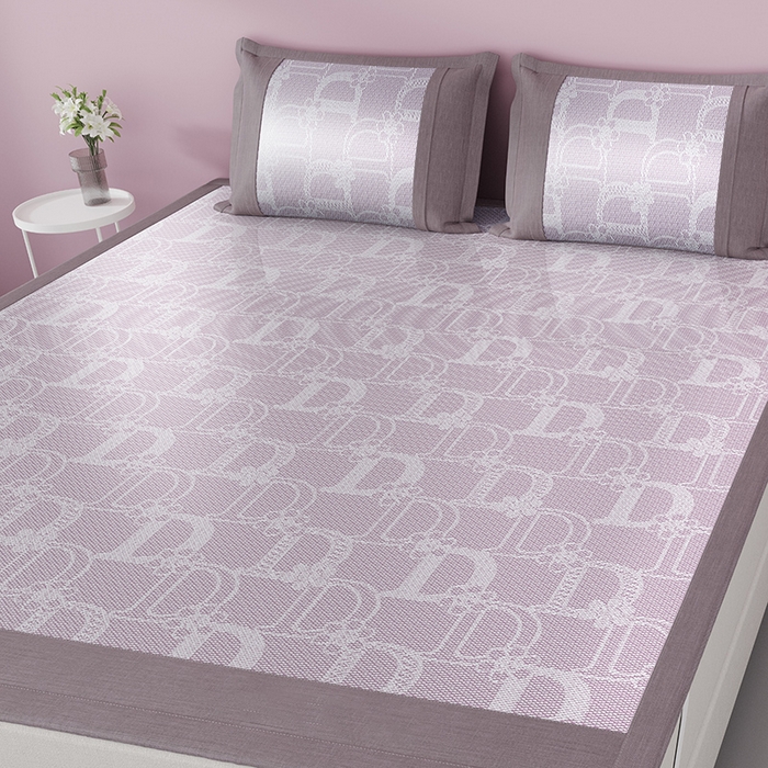 91家纺网 家纺一手货源 找家纺 伊被源 2024新款抗菌水洗绣花冰丝席--迪斯尼 迪斯尼-冰清紫