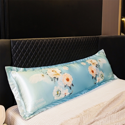 91家纺网 家纺一手货源 找家纺 （总）梦舒羽2025新款可水洗冰丝双人枕套凉爽枕头套枕芯套