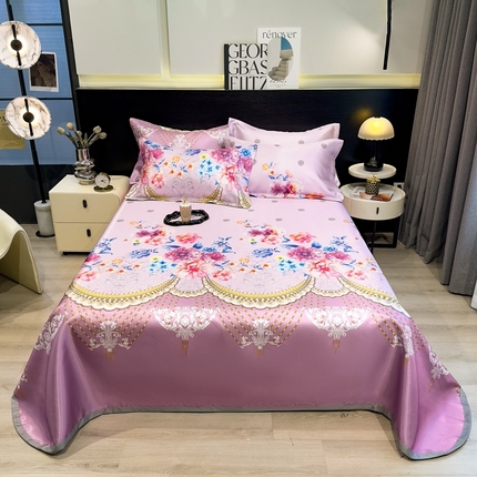 91家纺网 家纺一手货源 找家纺 （总）席佬大 2025新款水洗冰丝凉席床单款